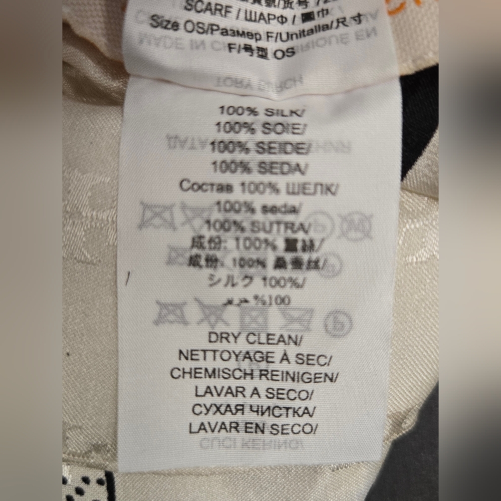 Authentic Tory Burch Patchwork Print Silk Scarf - image 6